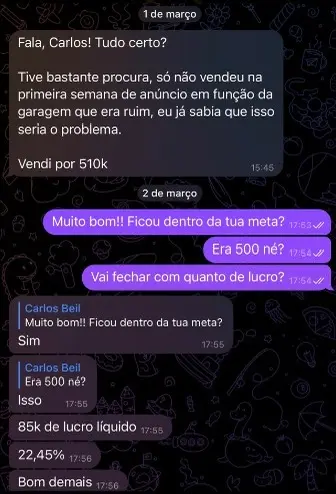 Depoimento de aluno do Método House Flipping